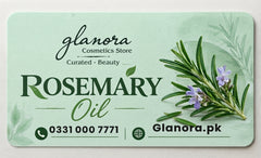 Glanora Cosmetics Pure Organic Rosemary Oil for Hair Growth & Scalp Nourishment