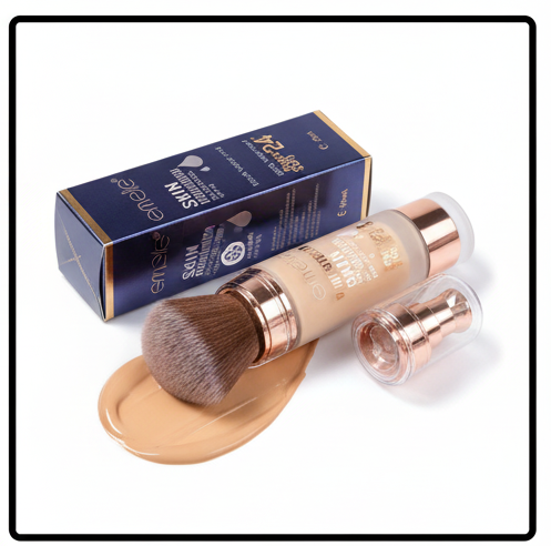 Emelie Full Coverage Skin Foundation - Oil-Control, SPF 40, Super Stay 24 Hours Waterproof