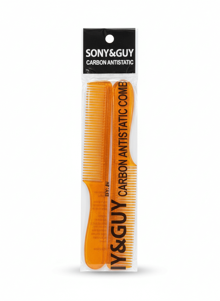 Carbon Anti Static Comb (Set of 2 Combs)