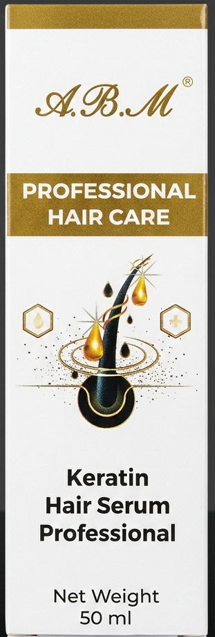A.B.M. Professional Keratin Hair Serum – Smooth, Shiny & Frizz-Free Hair