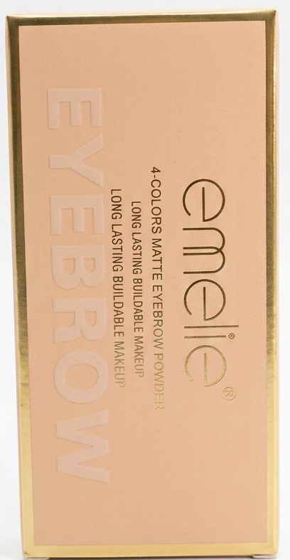 Emelie 4-Colors Matte Eyebrow Powder – Professional Long Lasting Buildable Makeup