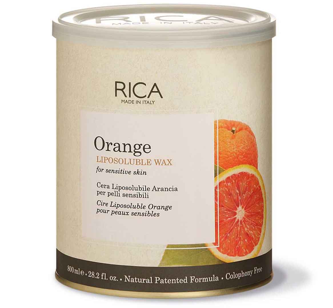 RICA Orange Liposoluble Wax for Sensitive Skin (800ml)