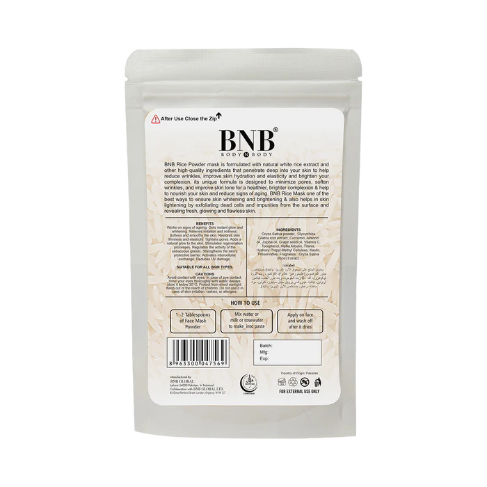 BNB Rice Extract Mask 120gm