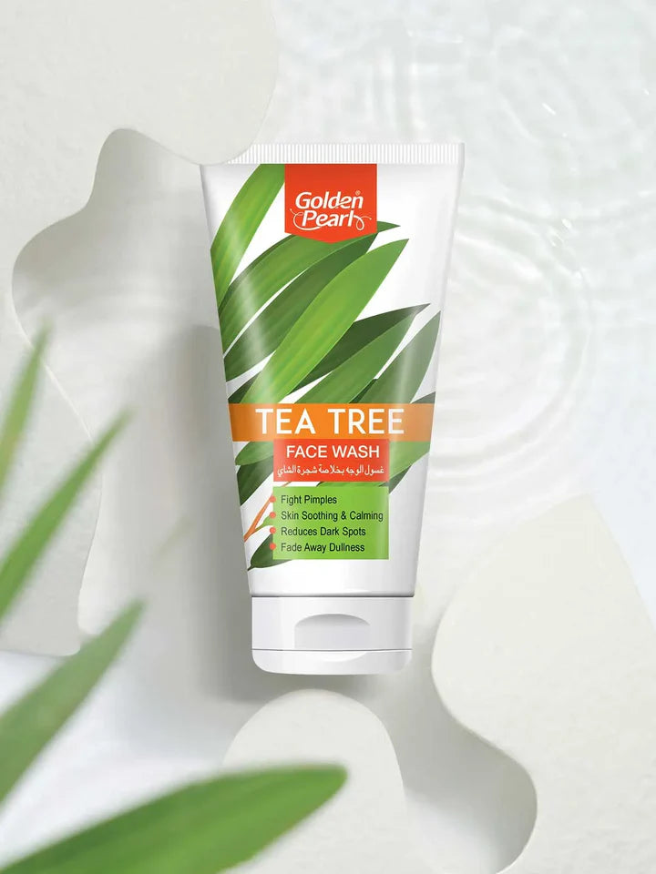 Golden Pearl Tea Tree Face Wash (2  Sizes)