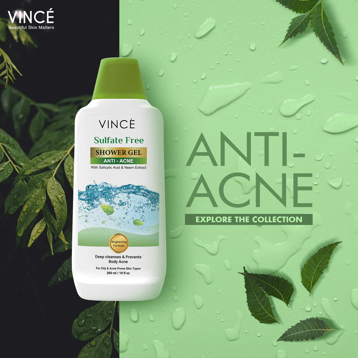 Vince Anti Acne Shower Gel 300ml