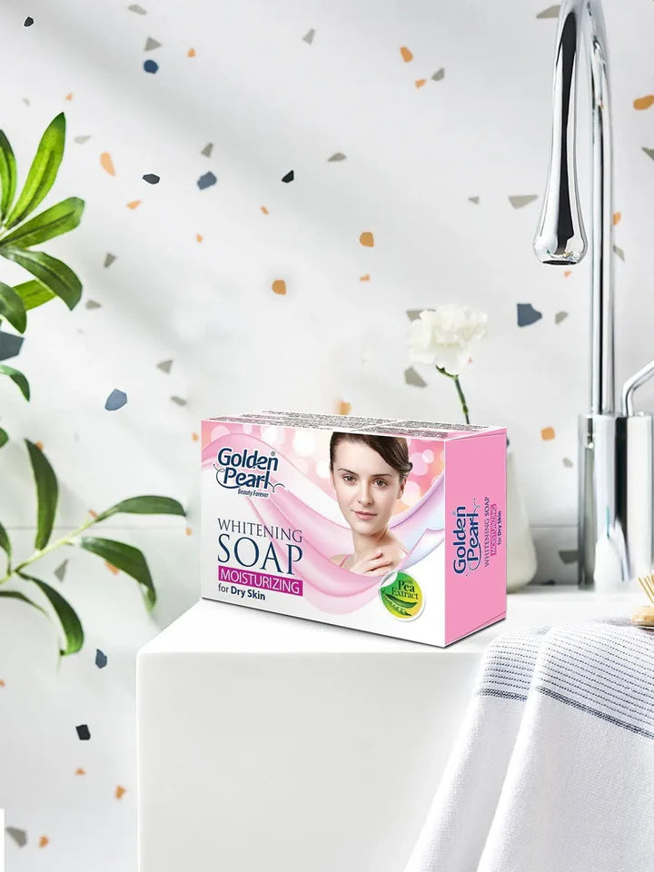 Golden Pearl Whitening & Moisturizing Soap for Dry Skin