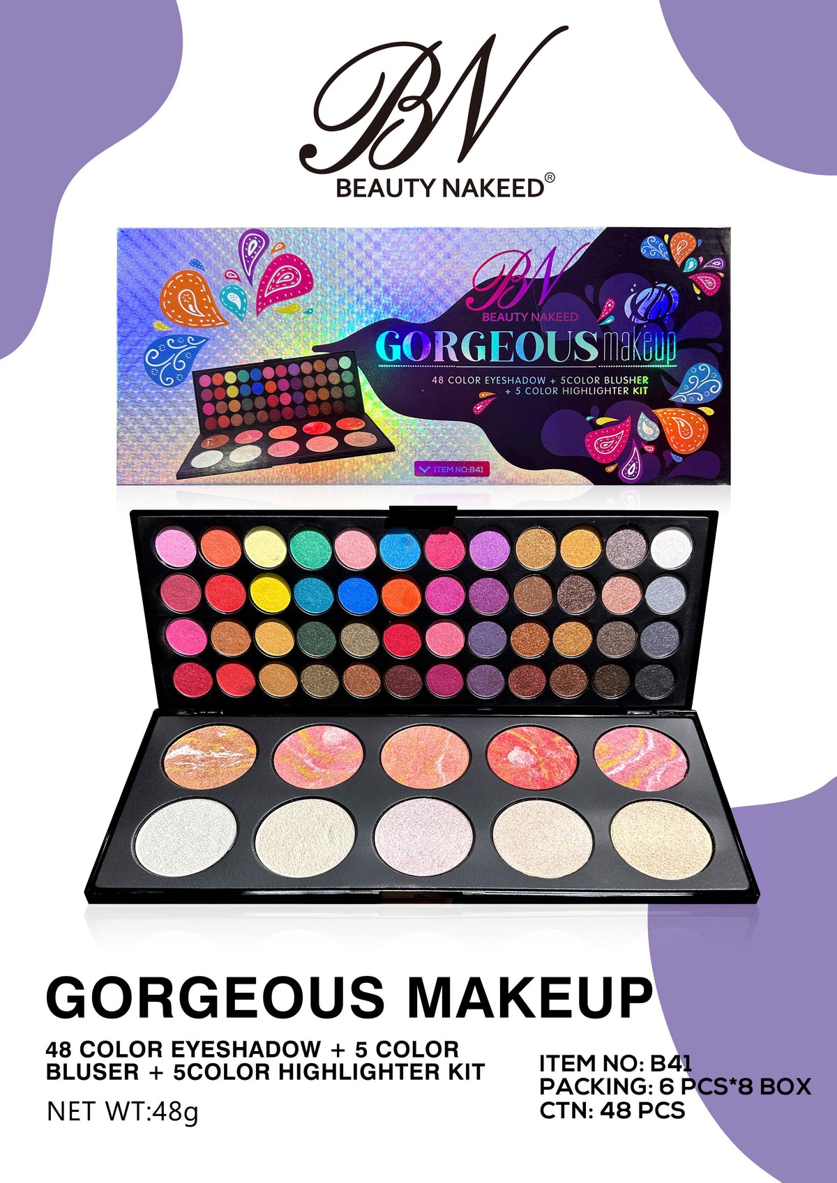 BN BEAUTY NAKEED GORGEOUS Makeup Kit