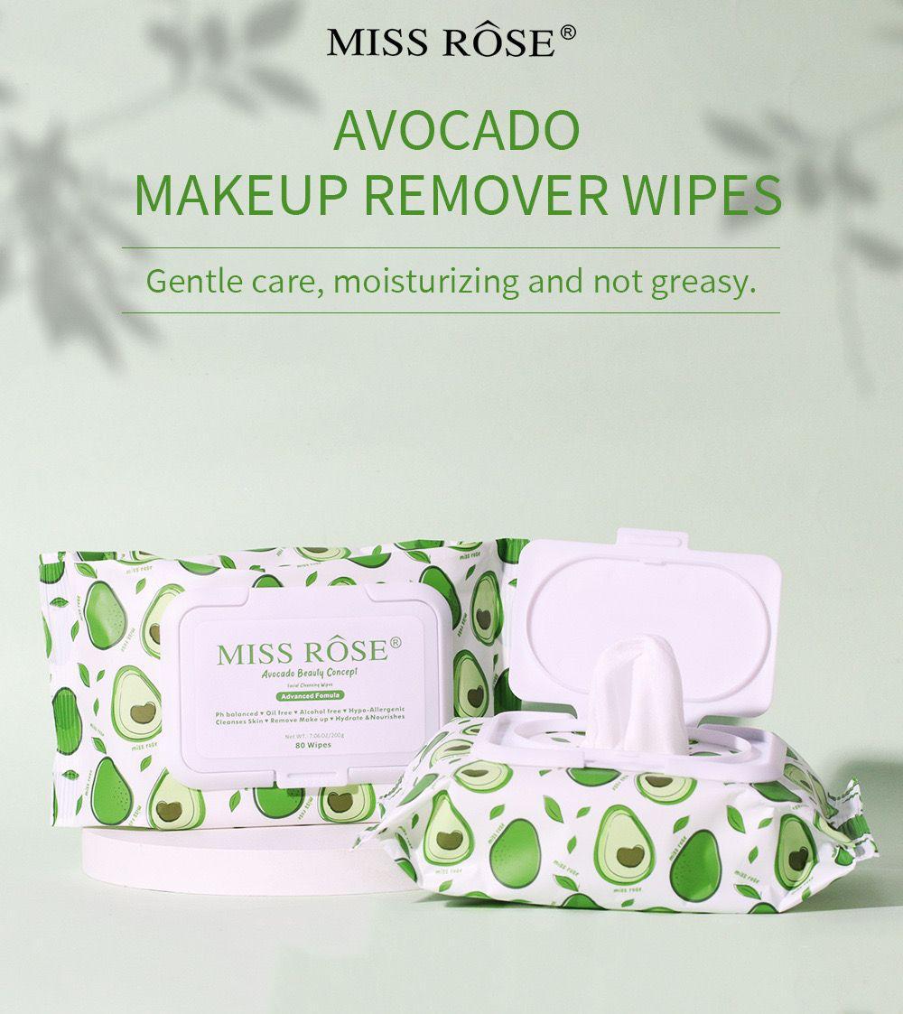 Miss Rose Avocado Makeup Remover Wipes