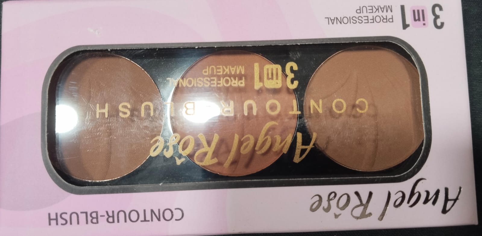 Angel Rose 3 in 1 Professional Makeup Contour-Blush Palette