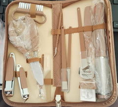 Glanora Professional 18-Piece Pedicure & Manicure Set (Zippered Case)