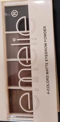 Emelie 4-Colors Matte Eyebrow Powder – Professional Long Lasting Buildable Makeup