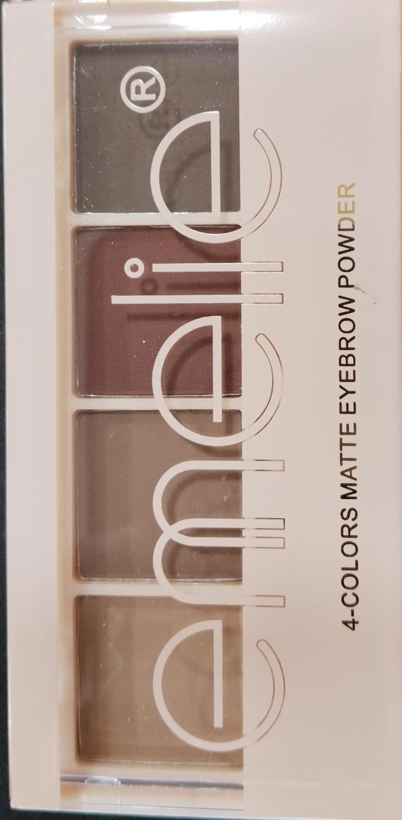 Emelie 4-Colors Matte Eyebrow Powder – Professional Long Lasting Buildable Makeup