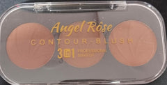 Angel Rose 3 in 1 Professional Makeup Contour-Blush Palette