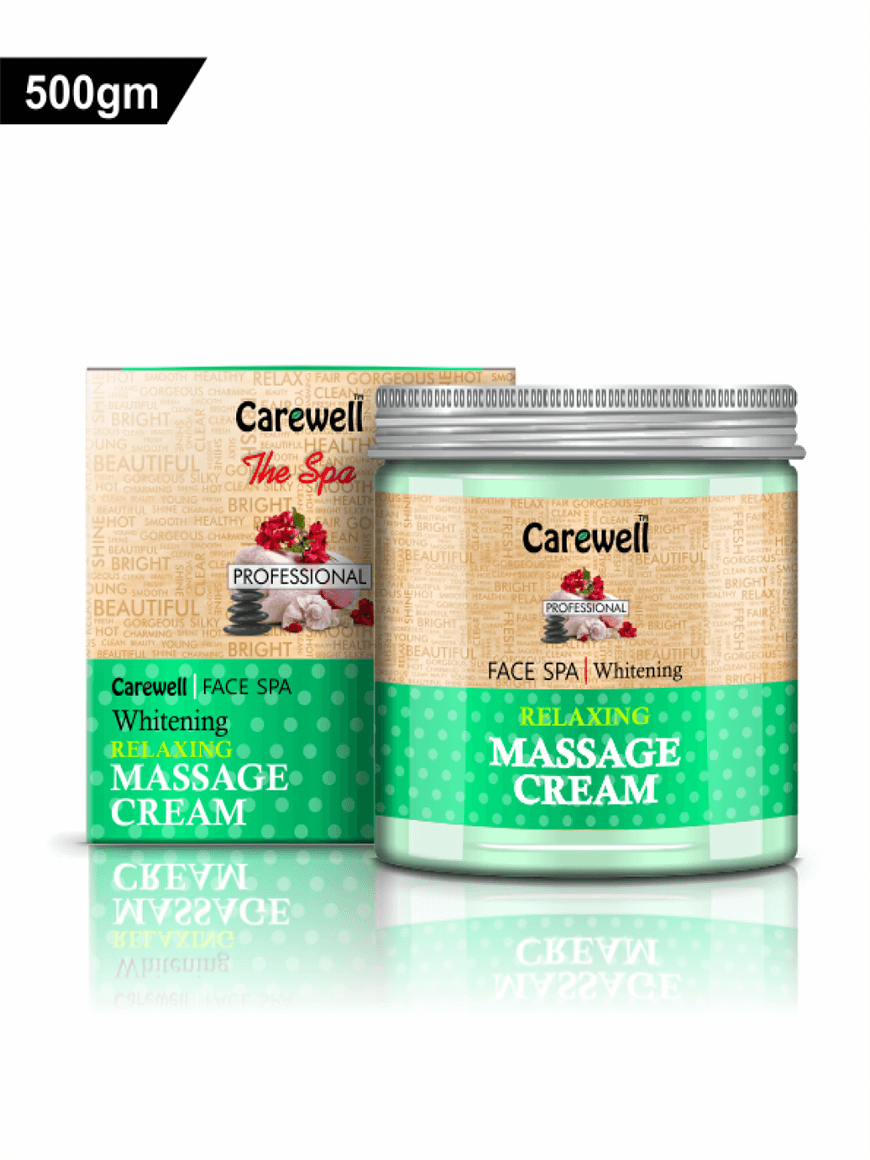 Carewell Professional Face Spa Whitening Relaxing Massage Cream (500g)