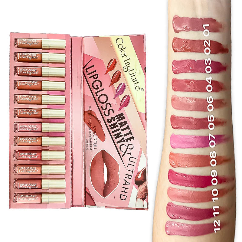 Color Institute Lip Gloss 12 Pieces