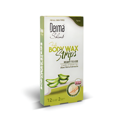 Derma Shine Full Body Wax Strips with Aloe Vera Extracts