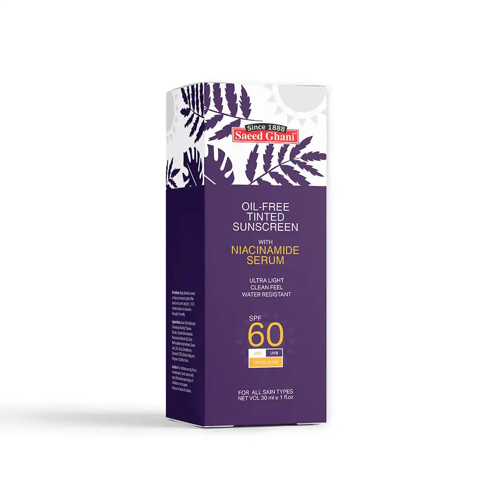 Saeed Ghani Oil-Free Tinted Sunscreen With Niacinamide Serum (30ml)