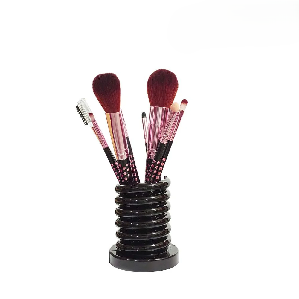 Glamorous Face 10 Pieces Brush Set With Ring Stand