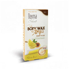 Derma Shine Full Body Wax Strips with Honey & Lemon Extracts