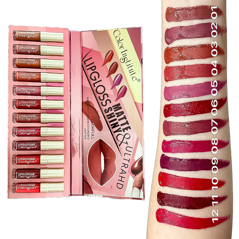 Color Institute Lip Gloss 12 Pieces