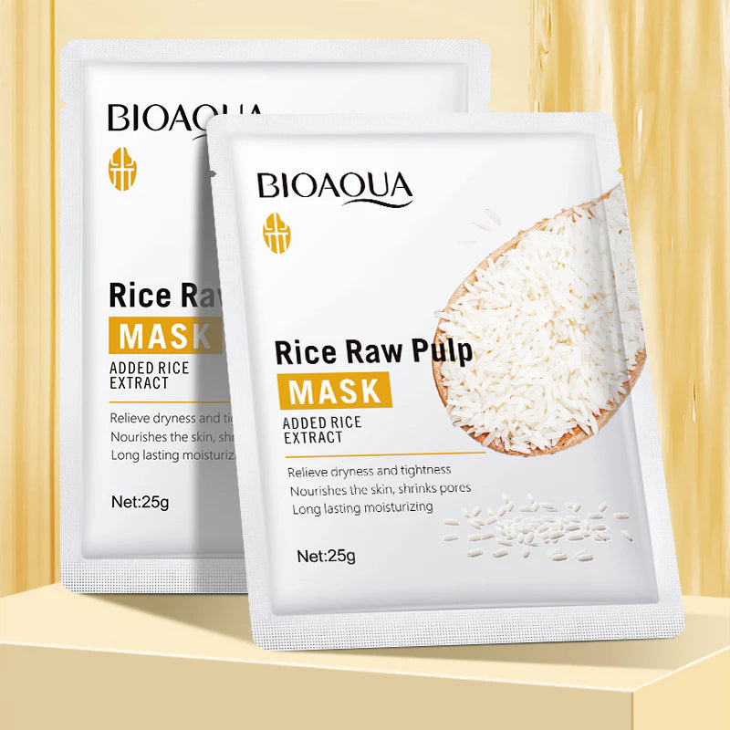 BIOAQUA Rice Raw Pulp Mask - Brightening & Pore Shrinking (25g)
