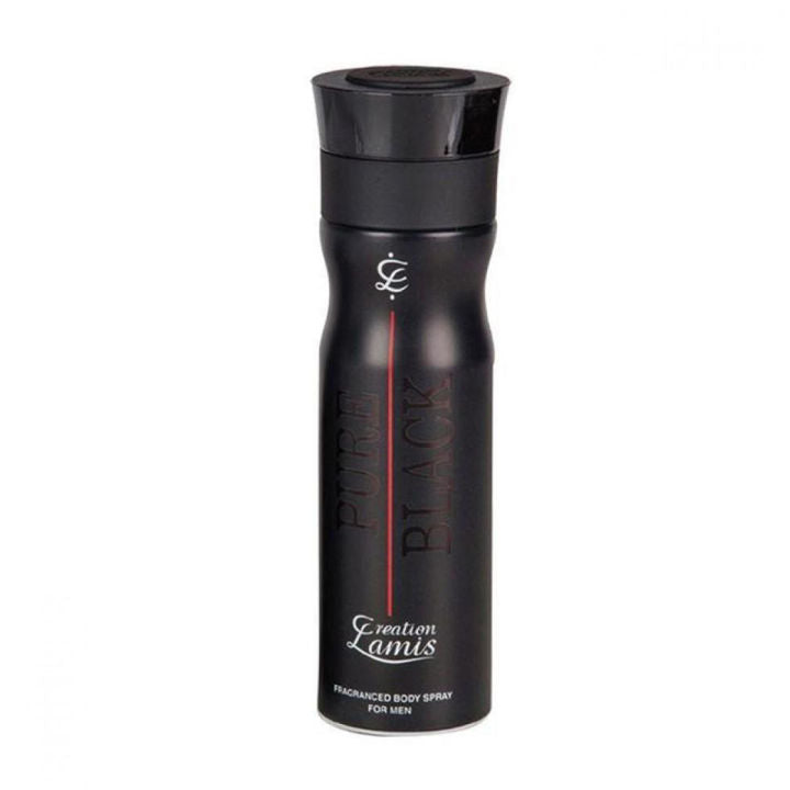 Pure Black by Creation Lamis Body Spray (200ml)