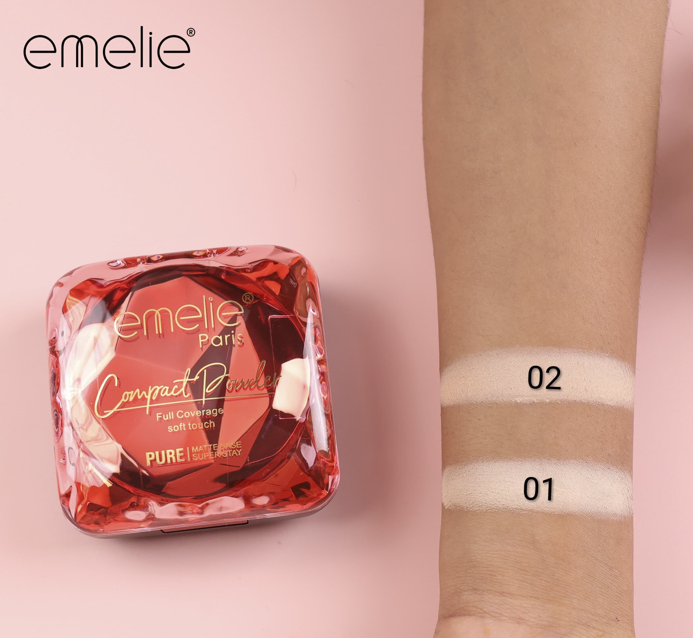 Emelie Paris Pure Matte Base Compact Powder (Item No. H220)