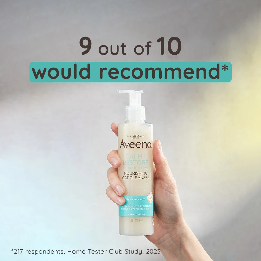 Aveeno Calm + Restore Gentle Nourishing Oat Face Cleanser (200ml)