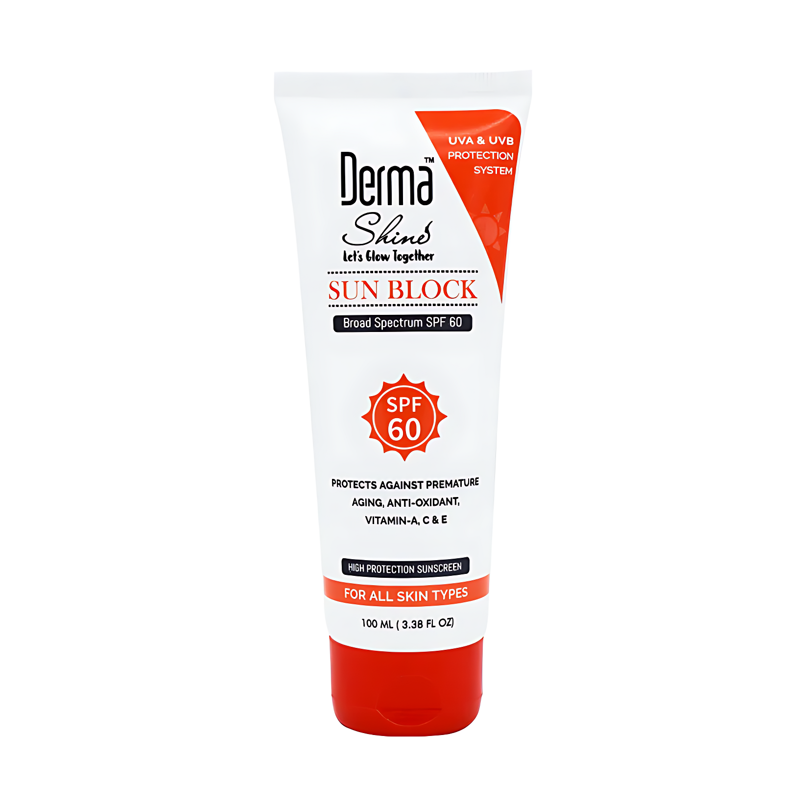 Derma Shine Sun Block Broad Spectrum SPF 60 (100ml)