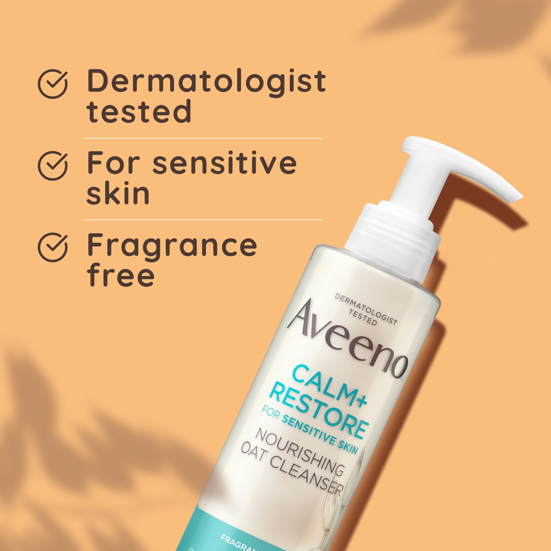 Aveeno Calm + Restore Gentle Nourishing Oat Face Cleanser (200ml)
