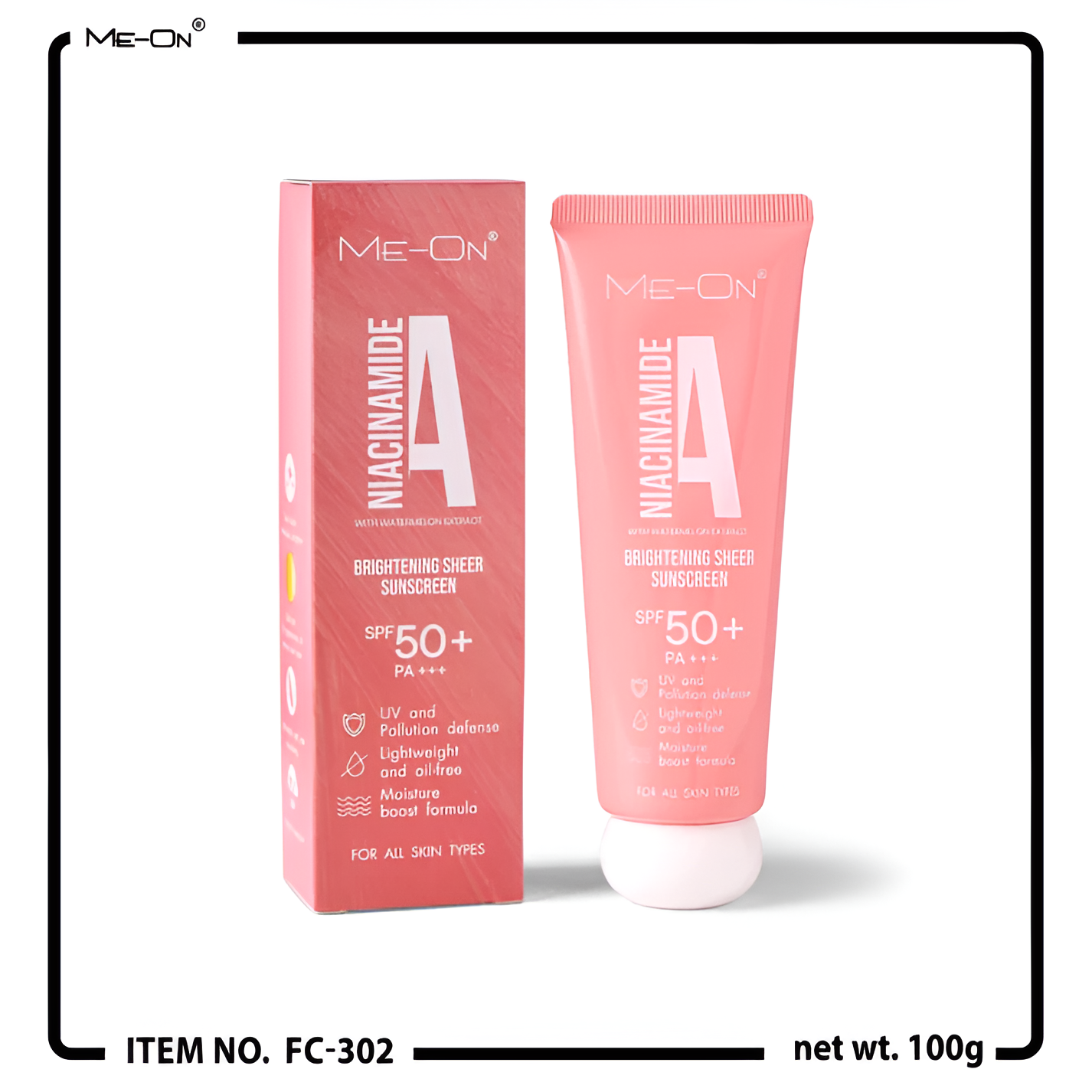 ME-ON® Niacinamide Brightening Sheer Sunscreen (SPF 50+ PA+++)