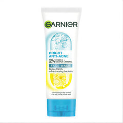 Garnier Bright Anti-Acne Face Wash 2% Vitamin C + Salicylic Acid (100ml)