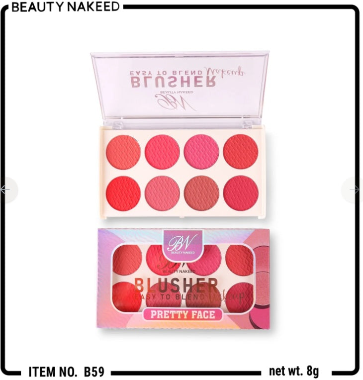 Beauty Nakeed BN Easy To Be Blend 8in1 Blusher Palette