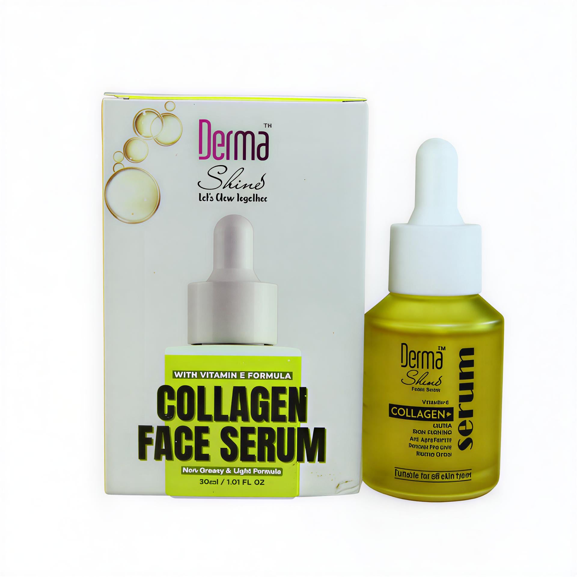 Derma Shine Collagen Face Serum with Vitamin E Formula