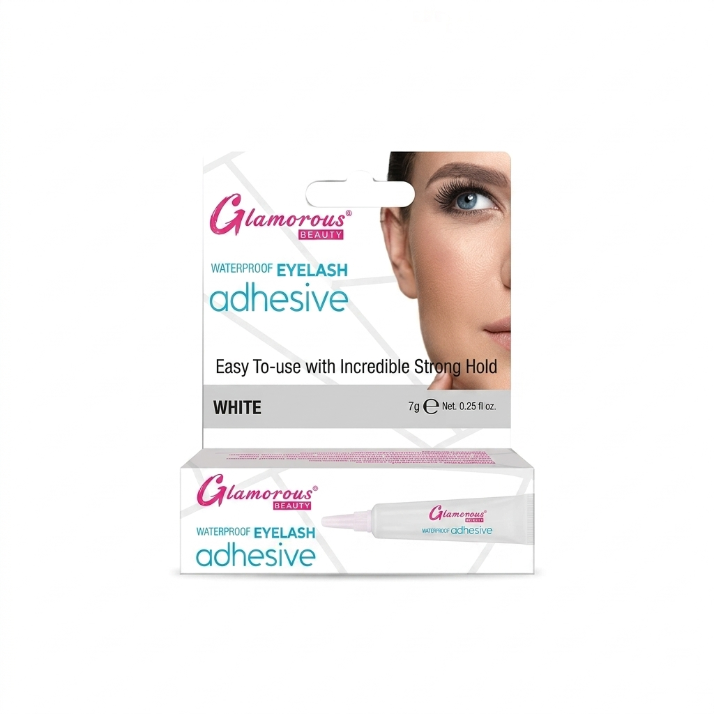 Glamorous Face Waterproof Eyelash Adhesive – Incredible Strong Hold (White)