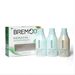 Bremod Keratin Hair Rebonding Kit (3 x 250ml)