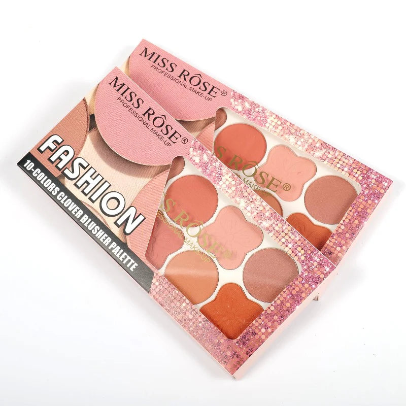 Miss Rose Clover 10 Color Blusher Kit (MR055N)
