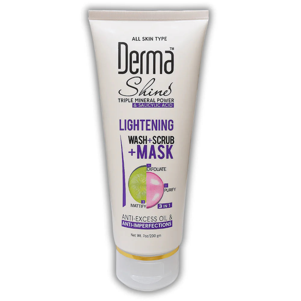 Derma Shine Lightening Wash+ Scrub+ Mask (3 in 1)