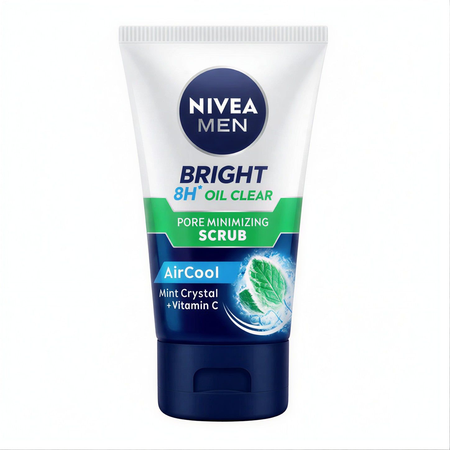 NIVEA MEN Bright 8H Oil Clear Pore Minimizing Scrub (100ml)