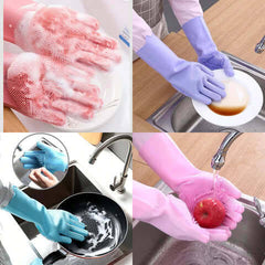 Premium Mesh Washing Gloves | Dual-Layer Exfoliating & Protective Bath Gloves