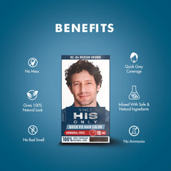 Vince Medium Brown His Only Men Hair Color - (HC-04)