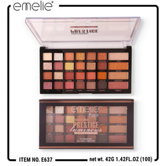 Emelie® Paris Prestige Luminous 28-Color Eyeshadow Palette