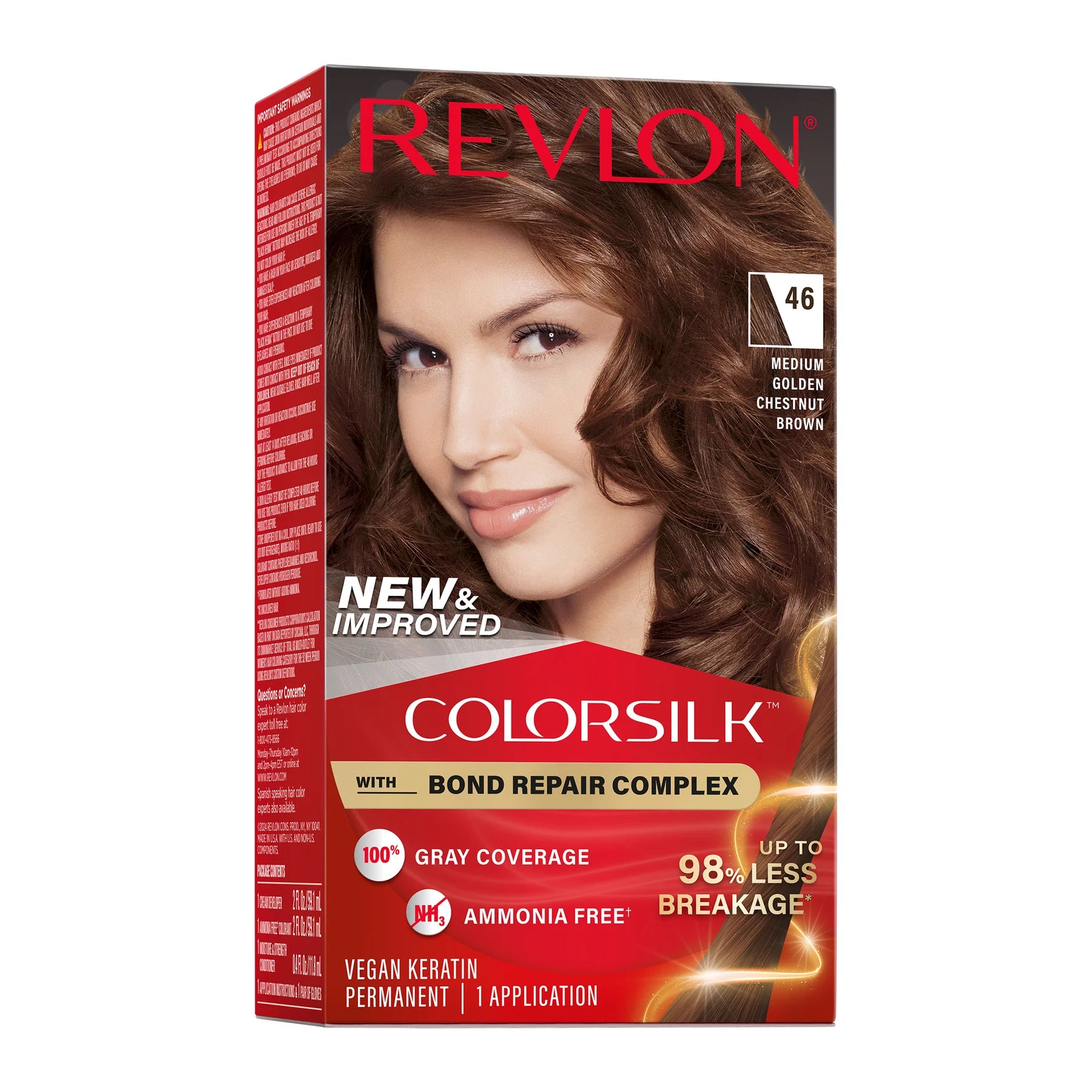Revlon ColorSilk™ with Bond Repair Complex Permanent Hair Dye