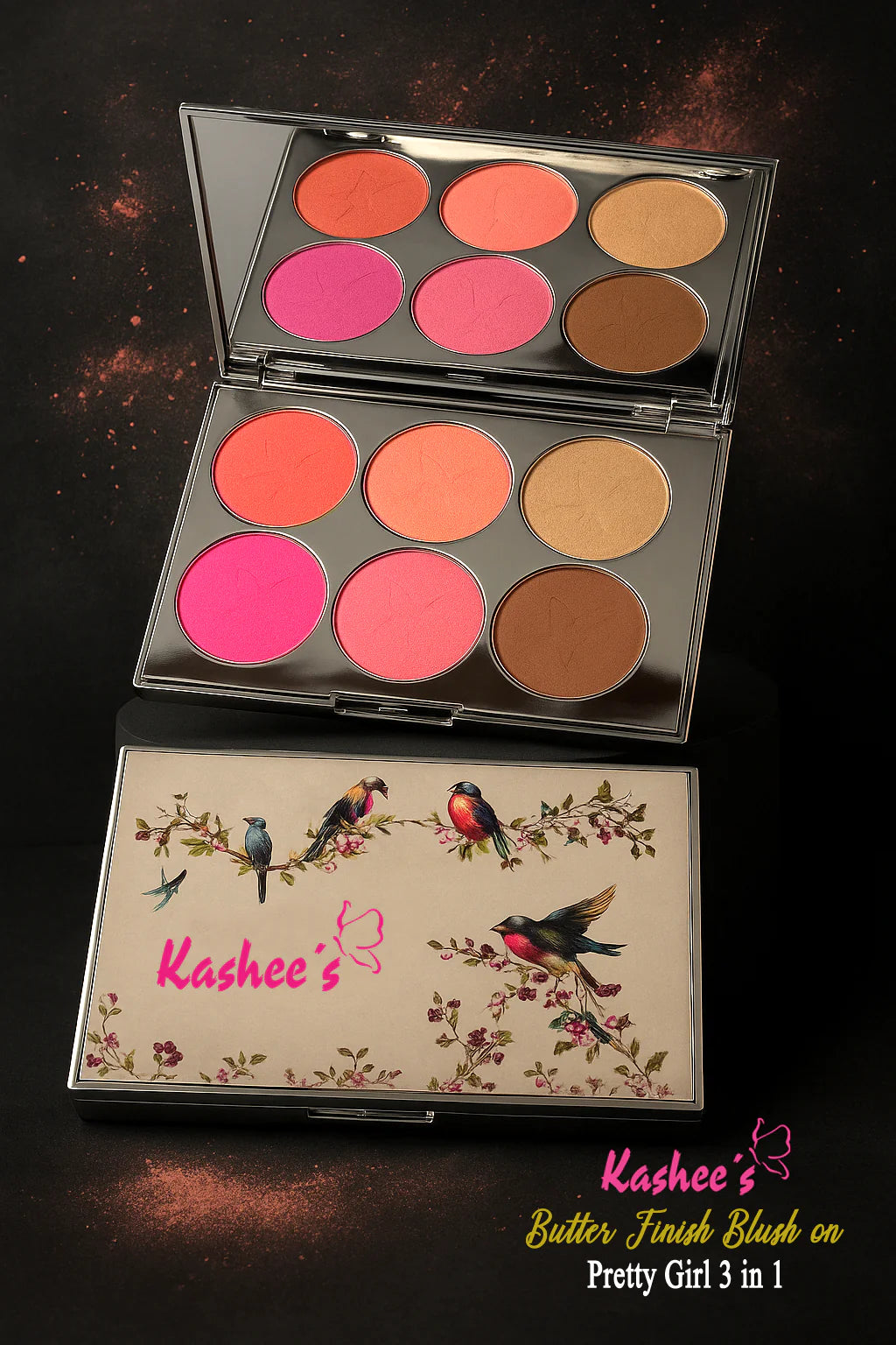 Kashee's Butter Finish Blush on Pretty Girl 3 in 1 Palette