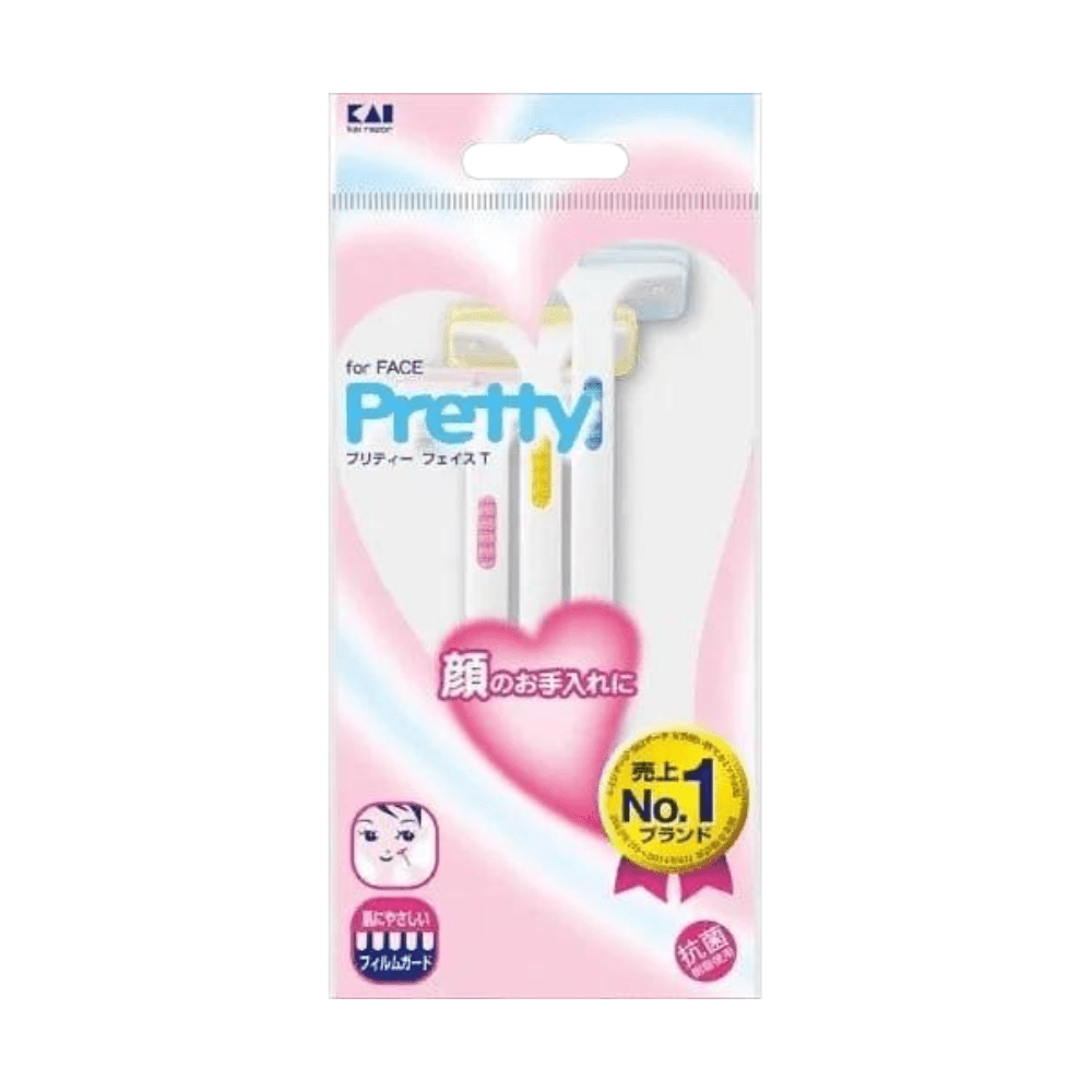 Kai Razor Pretty Face & Body Razor 3 Piece Pack (For Women)