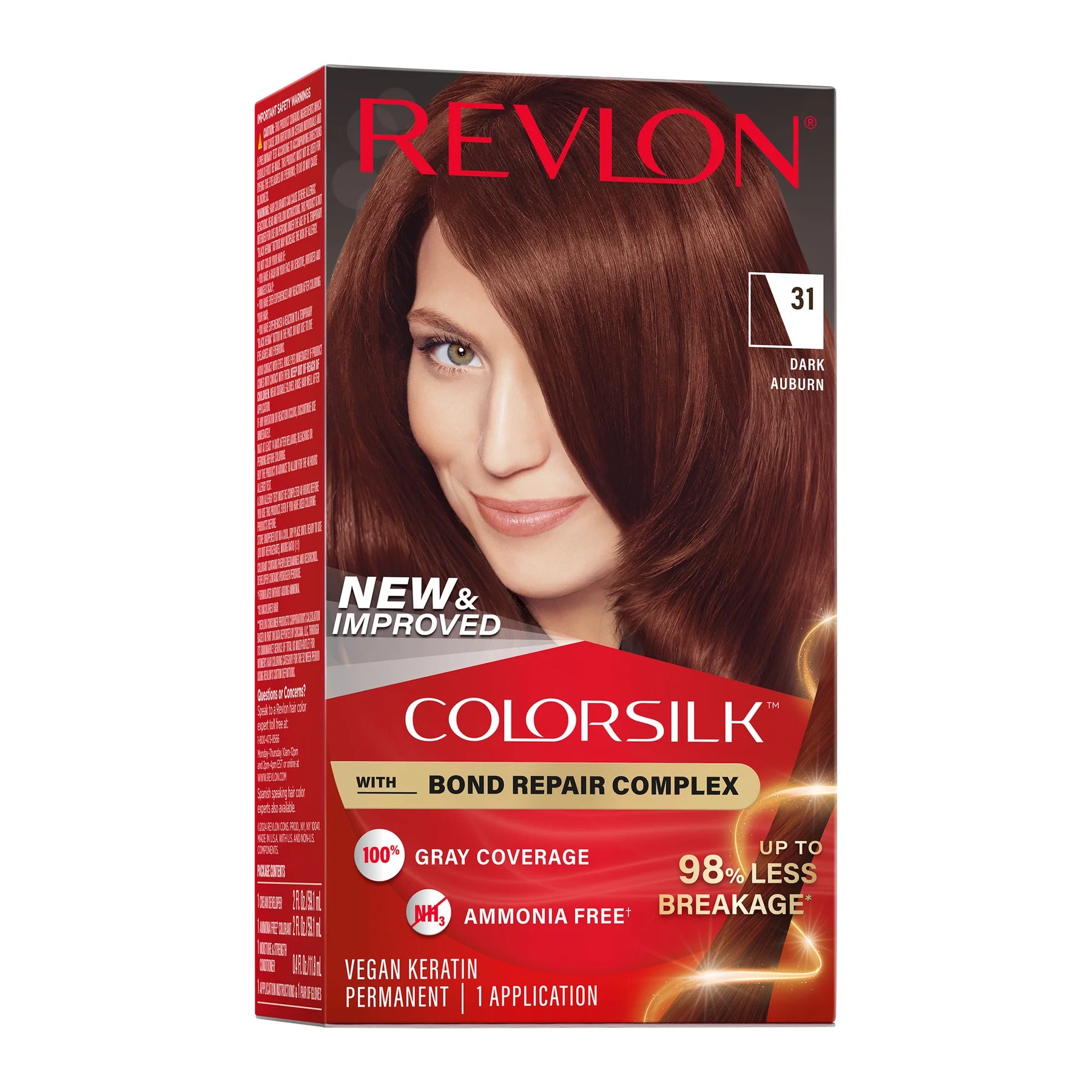 Revlon ColorSilk™ with Bond Repair Complex Permanent Hair Dye