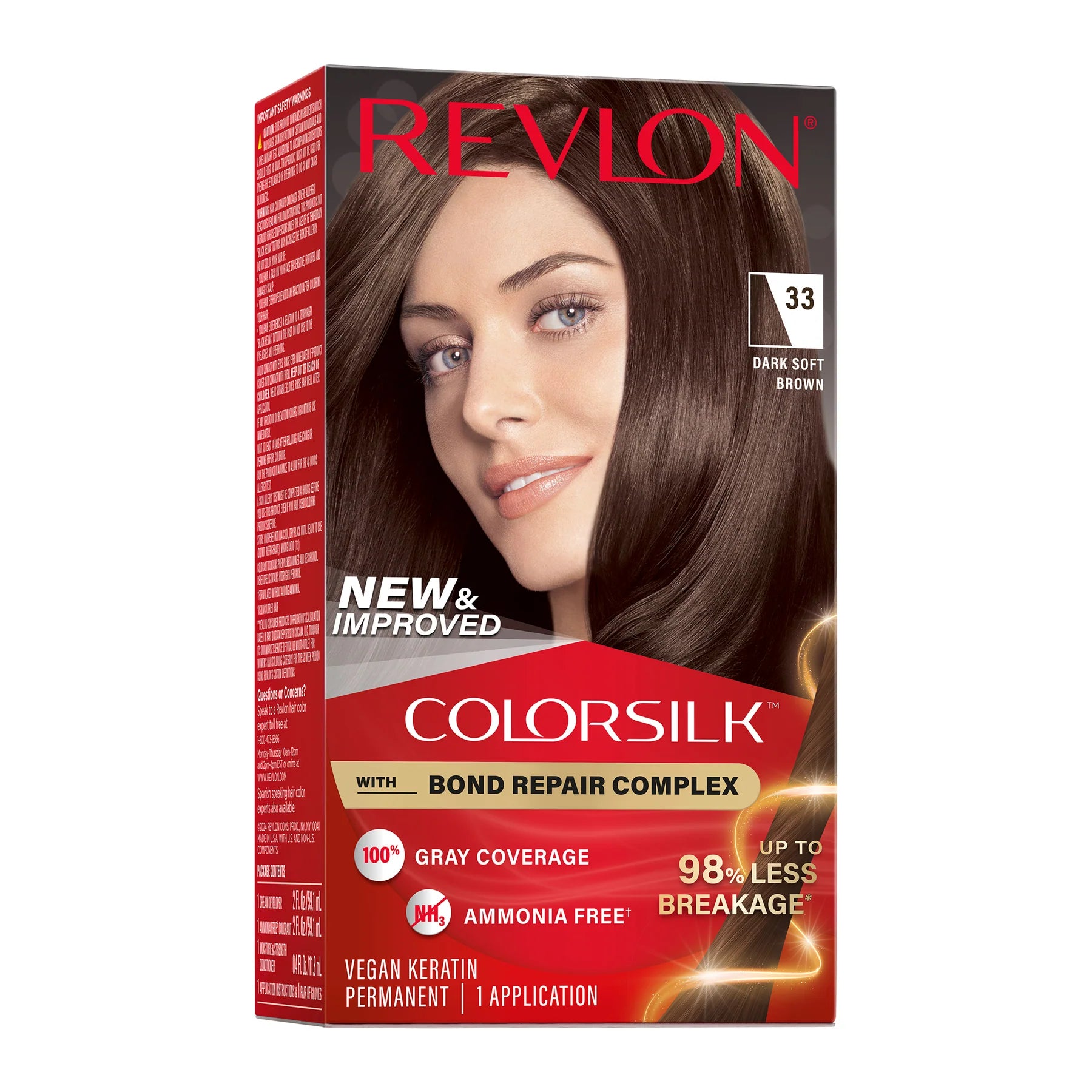 Revlon ColorSilk™ with Bond Repair Complex Permanent Hair Dye