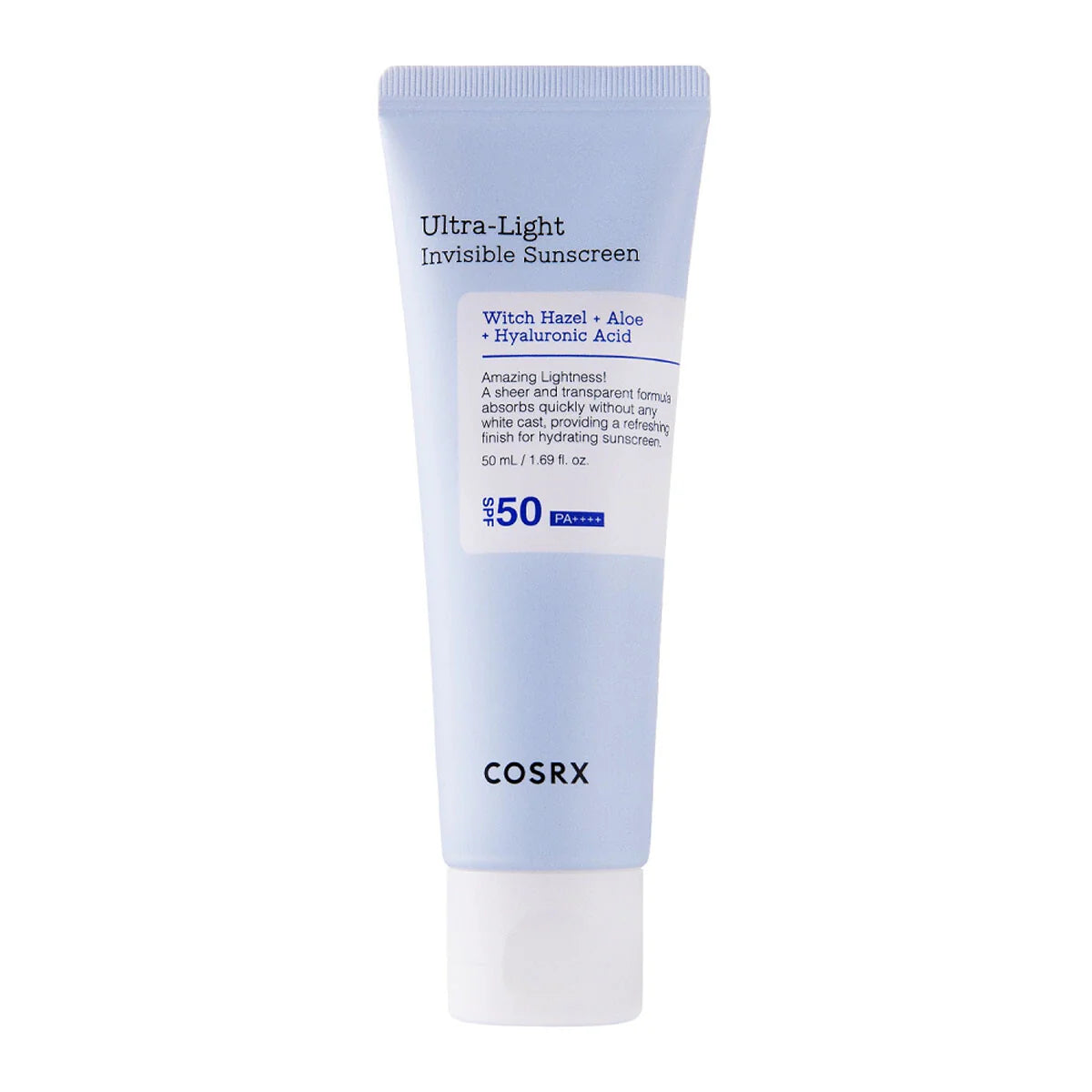 COSRX Ultra-Light Invisible Sunscreen | Clear & Transparent Formula