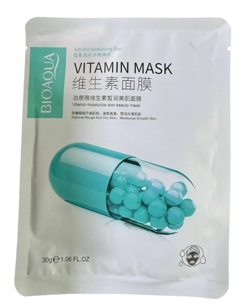 BIOAQUA Vitamin Moisturize Skin Beauty Mask - For Rough & Dry Skin (30g)