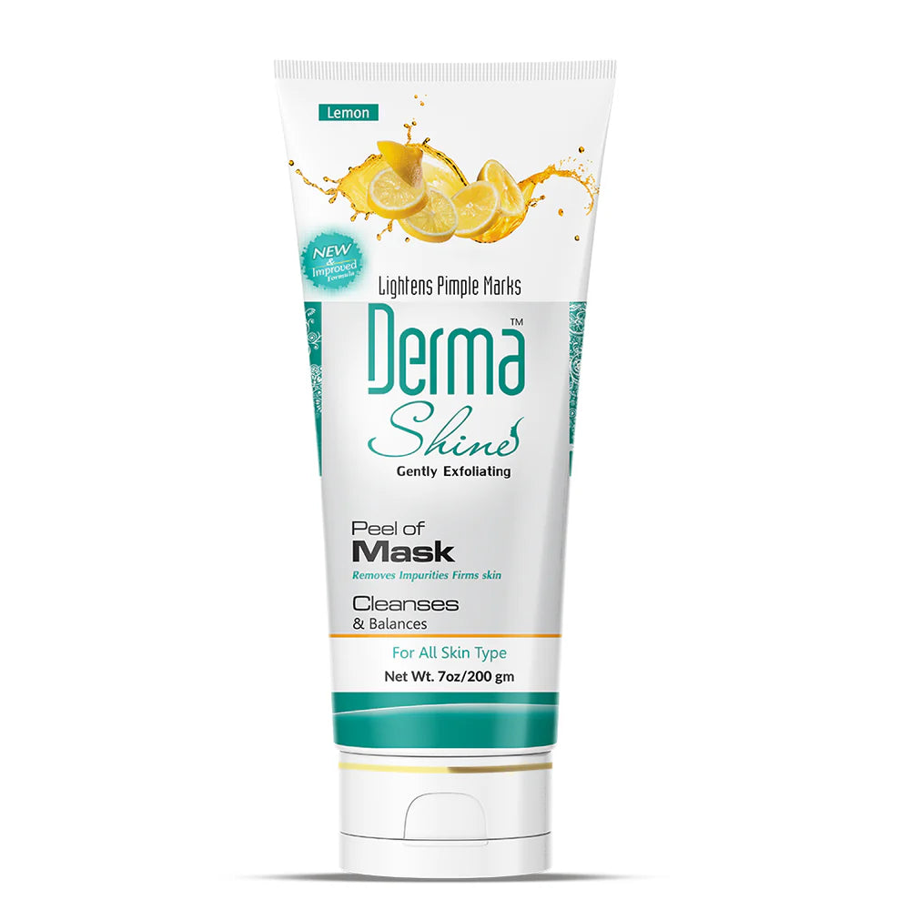Derma Shine Lemon Gently Exfoliating Peel-Off Mask (200g)
